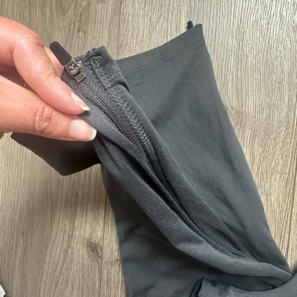 Nike Dri Fit Women's Charcoal Track Joggers with White Swoosh - Picture 8 of 13